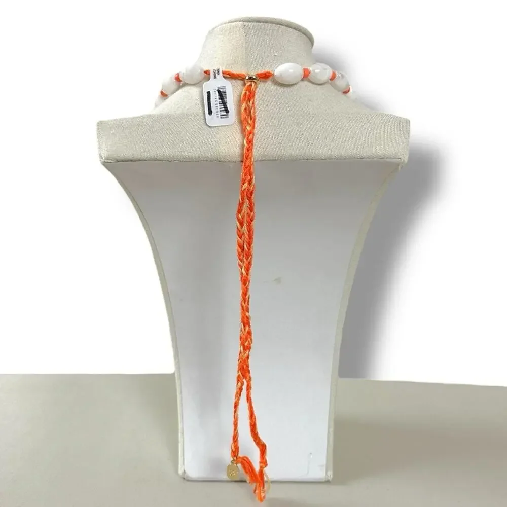 Free People Ariana Ost Easy Does It Pearl Cross Strand Necklace Bohemian Beach